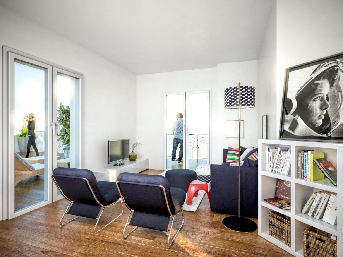 Rendering di interno appartamento Imperia – Studio Grafico Af